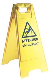 Image de PANNEAU DE SIGNALISATION ATTENTION SOL GLISSANT - 020178
