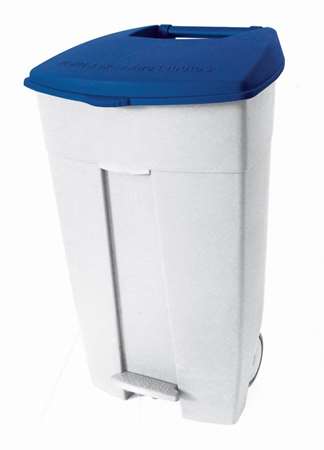 Image de POUBELLE MOBILE A PEDALE CONTIPLAST 120L BLANC/BLEU-192014-1