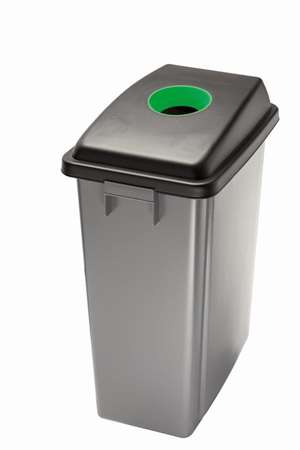 Image de CORBEILLE POUR TRI SELECTIF 60L COUVERCLE VERT-192074