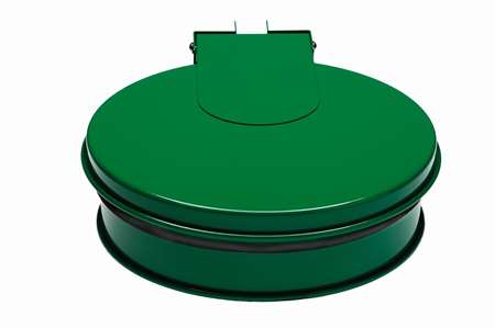 Image de SUPPORT SAC AVEC COUVERCLE ACIER VERT-192088