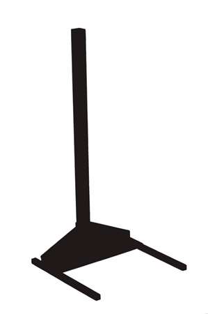 Image de POTEAU SUR SOCLE A POSER GRIS MANGANESE-192094-601025+601025