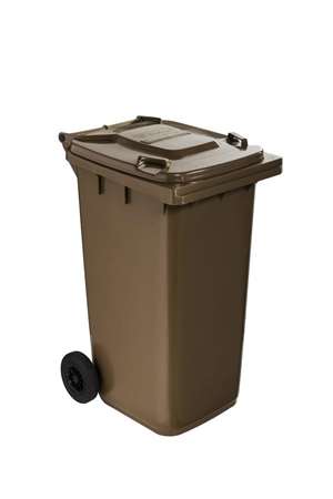 Image de CONTENEUR PLASTIQUE 2 ROUES MARRON 240L-192131-766624