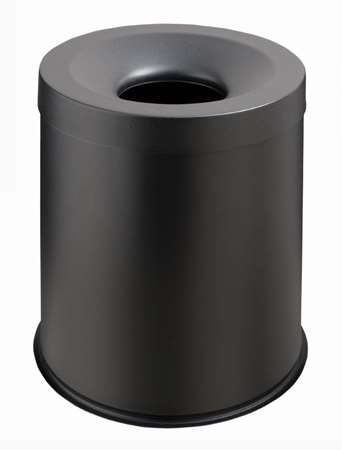 Image de CORBEILLE ANTI FEU 15L ACIER NOIR GRISU'-192158-770001
