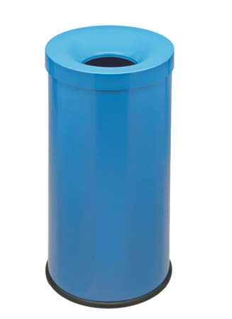 Image de CORBEILLE ANTI-FEU ACIER 50L BLEU AZUR-192185-772051