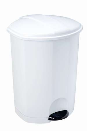 Image de POUBELLE PLASTIQUE A PEDALE 50L BLANCHE - 909150