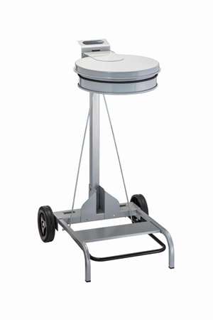 Image de SUPPORT SAC MOBILE A PEDALE ACIER GRIS 110L CONTIMOBILE-1923