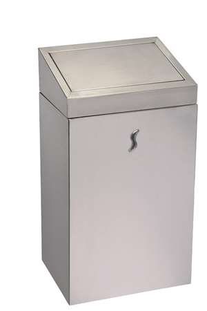 Image de CORBEILLE PUSH INOX BROSSE 25L BRINOX-192427-110521