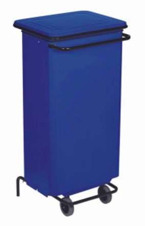 Image de CONTENEUR MOBILE A PEDALE 110L CARENE ACIER BLEU-192723-7912