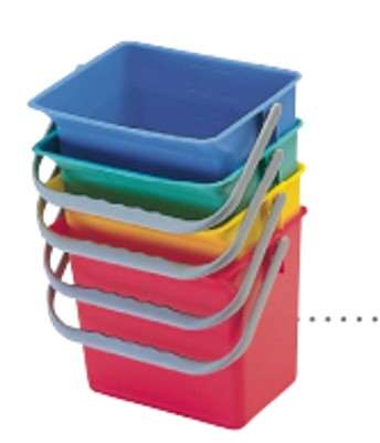 Image de SEAU PLASTIQUE CARRE 9L JAUNE-020202