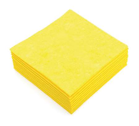 Image de LAVETTE SYNTHETIQUE 38X40CM JAUNE 140gr/m² (x10)-150146A