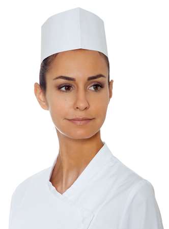 Image de CALOT REGLABLE FOND PERFORE BLANC (x100)-342102