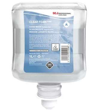 Image de CARTOUCHE SAVON MOUSSE REFRESH CLEAR ECOLABEL 1L DEB - CLR1L
