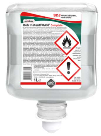 Image de CARTOUCHE MOUSSE HYDROALCOOLIQUE INSTANTFOAM COMPLETE 1L DEB