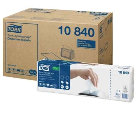 Image de SERVIETTE XPRESSNAP N4 ECOLABEL 1 PLI BLANC (x9000)- 10840