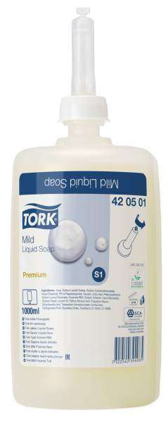 Image de SAVON LIQUIDE DOUX ECOLABEL 1L TORK S1-420501-240221