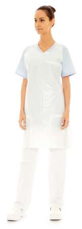 Image de TABLIER A USAGE UNIQUE BLANC 107X69 20µ SACHET (x100) 342250