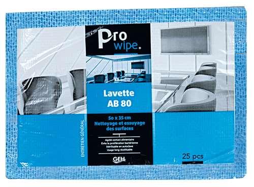 Image de LAVETTE NT AB80 50X35 CM 80GR/M² BLEUE (x25) - 014107