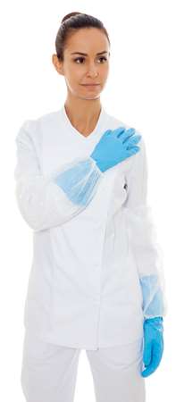 Image de MANCHETTE ELASTIQUE BLANCHE 40x20CM (X100) 25µ-342128