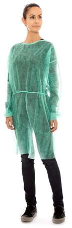 Image de BLOUSE VISITEUR NON TISSE 105X134CM VERTE (10x10)-343102