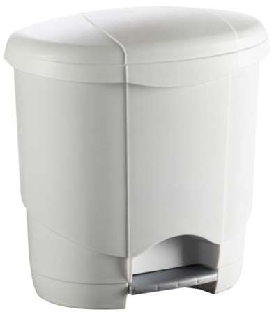 Image de POUBELLE A PEDALE 7L PLAST BLANC-310144A-192261