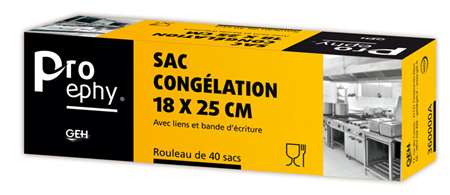 Image de SAC CONGELATION TRANSPARENT AVEC LIEN 18x25cm (x40)-360000A