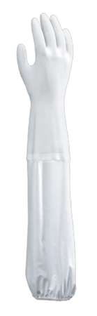 Image de GANT PLONGE PVC 60CM BLANC TAILLE 7 - 010200A