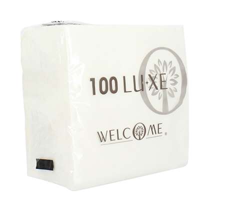 Image de SERVIETTE LUXE OUATE 1P 30x30CM BLANC ECOLABEL (x4000)