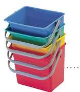 Image de SEAU PLASTIQUE CARRE 9L ROUGE-020155
