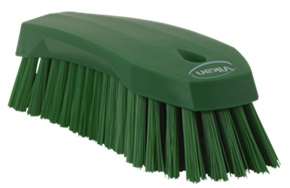 Image de V- BROSSE A MAIN FIBRES DURES 200MM VERT-38902