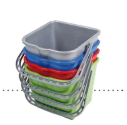 Image de SEAU PLASTIQUE CARRE 15L GRIS-020153