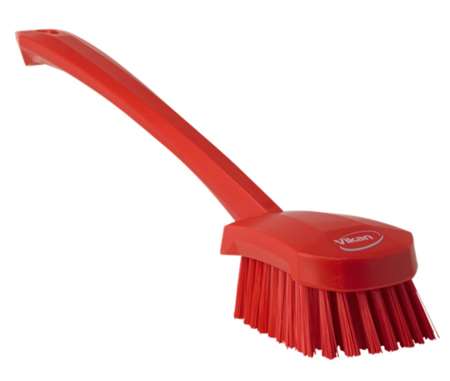 Image de V-BROSSE A MAIN MANCHE LONG FIBRES DURES ROUGE-41864