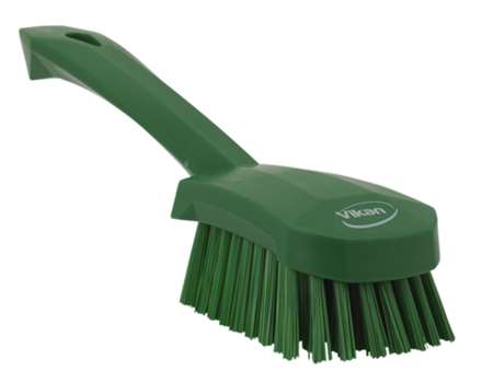 Image de V-BROSSE A MAIN MANCHE COURT FIBRES DURES VERT-41922