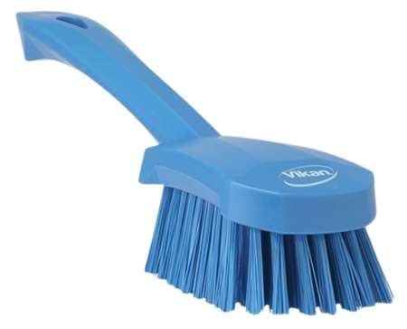 Image de V-BROSSE A MAIN MANCHE COURT FIBRES DURES BLEUE-41923