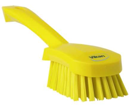 Image de V-BROSSE A MAIN MANCHE COURT FIBRES DURES jaune-41926