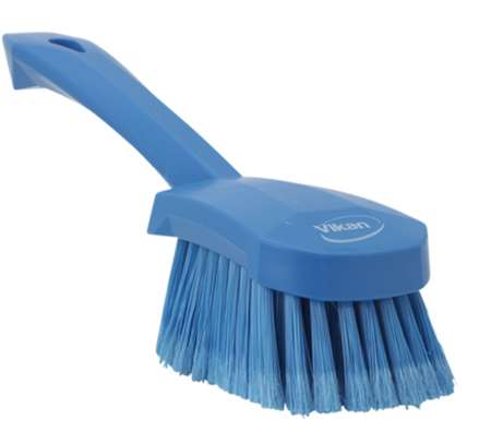 Image de V-BROSSE A MAIN MANCHE COURT FIBRES SOUPLES BLEUE-41943