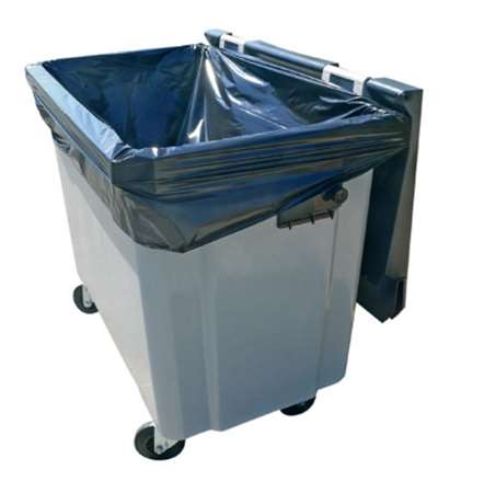 Image de HOUSSE CONTENEUR PEBD 500L NOIR RE (x100) 30µ-330107