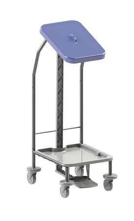 Image de CHARIOT LINGE COUVERCLE BLEU- 020416