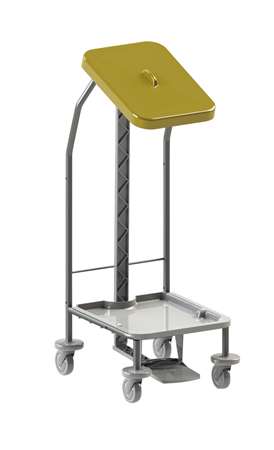 Image de CHARIOT LINGE COUVERCLE JAUNE- 020422