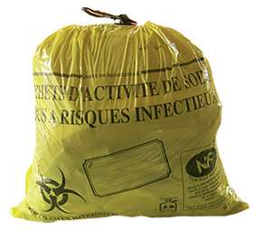 Image de SAC A DECHETS DASRI PEBD 50L JAUNE (x500)-330114
