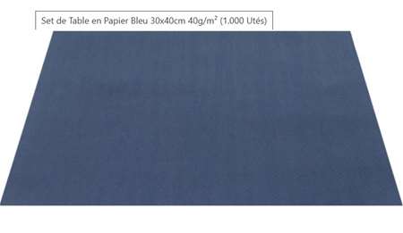 Image de SET DE TABLE 30X40CM BLEU (x1000)-990171