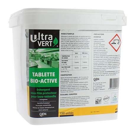 Image de TABLETTE LAVE VAISSELLE ECOLOGIQUE (X150) 2.4KG