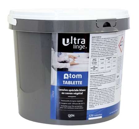 Image de ATOM TABLETTE LESSIVE ECOLABEL 126 TAB-490002B