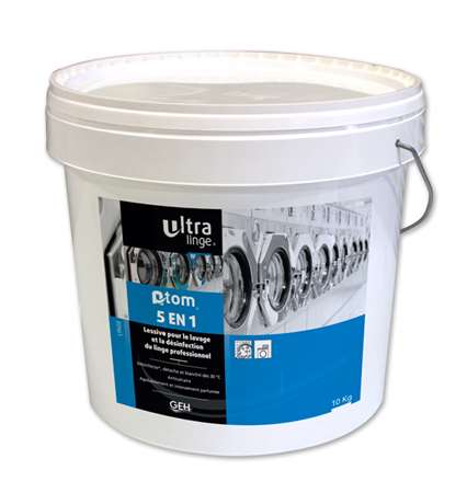 LESSIVE POUDRE 5 EN 1 DESINFECTANTE VIRUCIDE SEAU 10KG