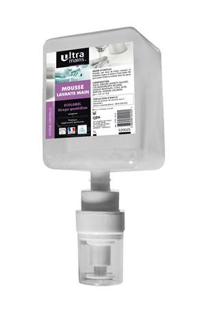Image de ULTRA BAC SAVON MOUSSE MAINS ECOLABEL CARTOUCHE 1L-520025
