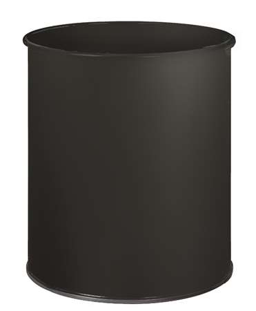 Image de CORBEILLE PAPIER 15L METAL GRIS MANGANESE
