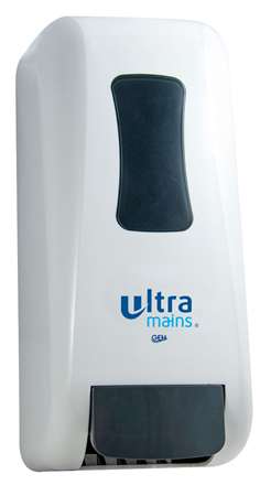 Image de DISTRIBUTEUR MANUEL BLANC SAVON LIQUIDE POUR CARTOUCHE 1L