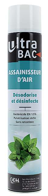 Image de ASSAINISSEUR D'AIR DESINFECTANT MENTHE AEROSOL 750ML-200113A