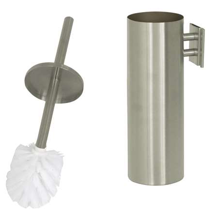 Image de BALAI BROSSE WC+SUPPORT MURAL INOX BROSSE- 8991063 - 110730