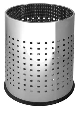 Image de CORBEILLE PERFOREE 10L INOX MIROIR