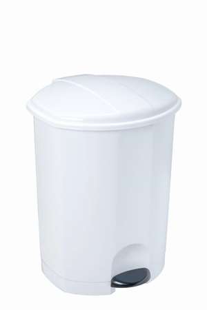 Image de POUBELLE PRIMA PLASTIQUE A PEDALE 30L BLANCHE-192264- 909130